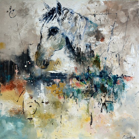 A white horse