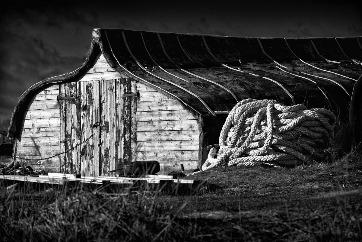 Fishermans Boathouse Holy Island - Northumbria by Stephen Hodgetts Photography
