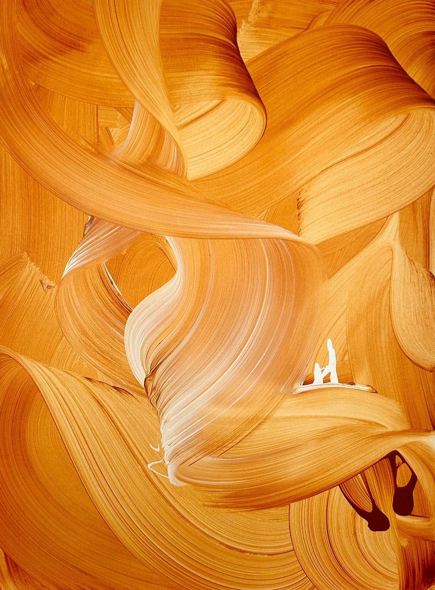 Organic Abstract Acrylic Painting By Nikolaos Schizas, 52 X 39", Grand Canyon, Original Artwork