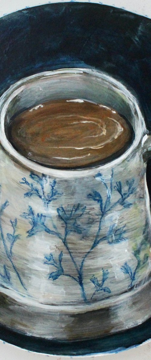 Mug still life painting called The Perfect Mug by Victoria Coleman