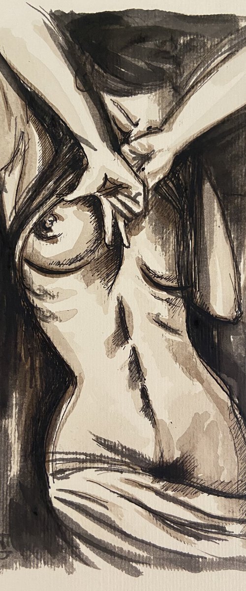 Study of nude by Vincenzo Stanislao