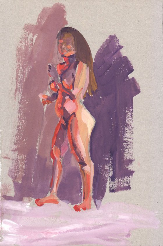 Sketch of Human body. Woman.93