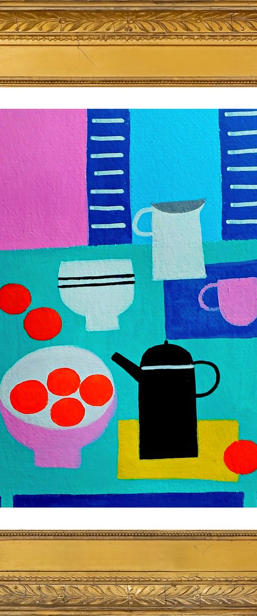 The Blue Table by Jan Rippingham