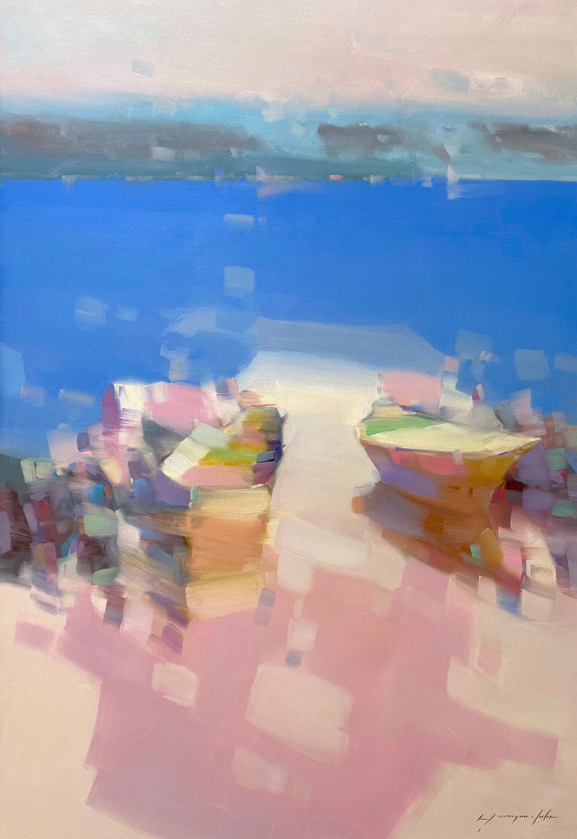 Harbor By Vahe Yeremyan, 30 X 44, Artwork For Sale On Artfinder