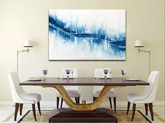 XL Azure Blue Abstract