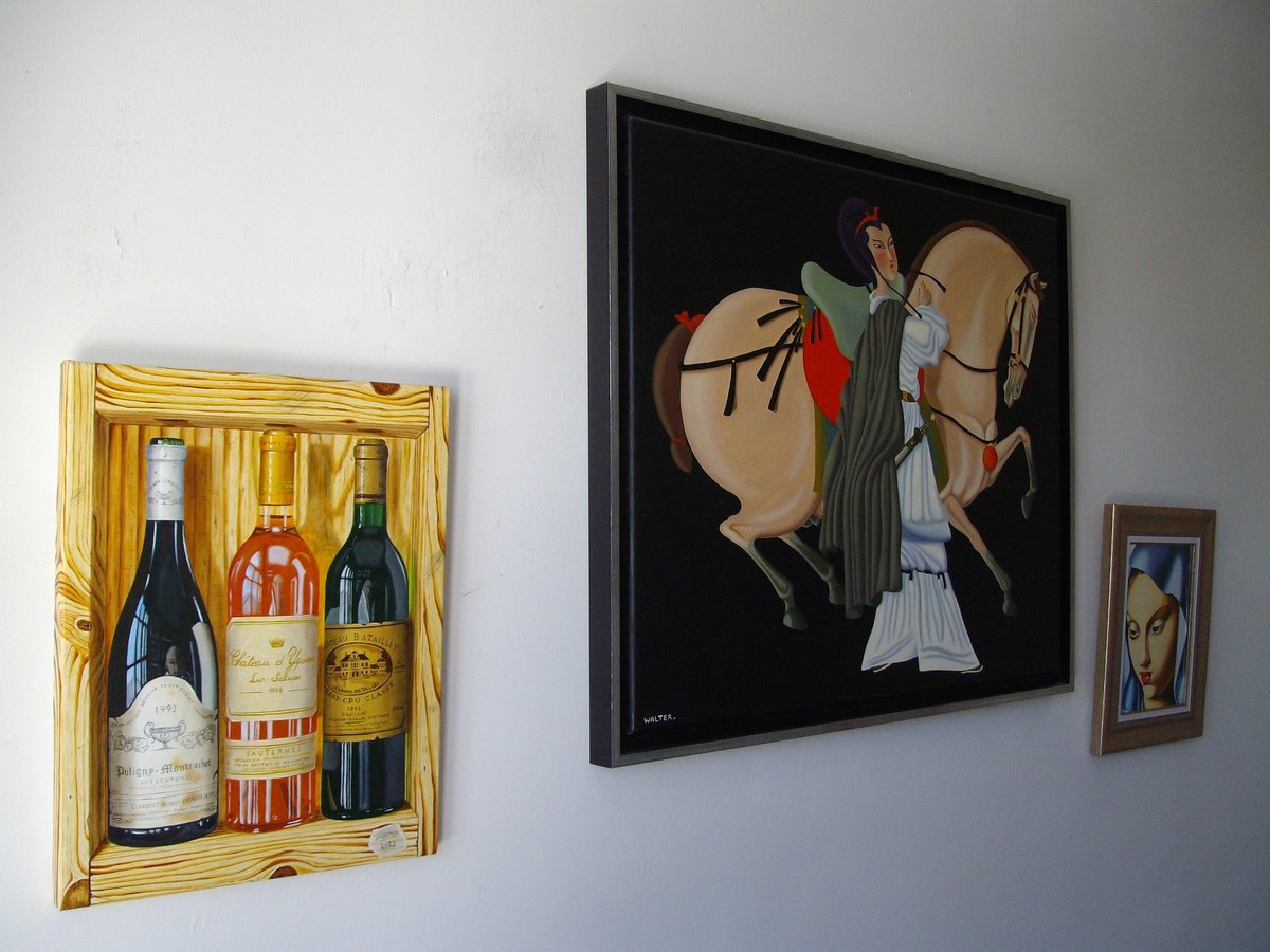 Wine Trompe L'oeil Paintings