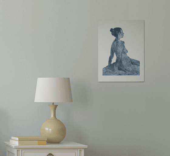Seated female nude revisited