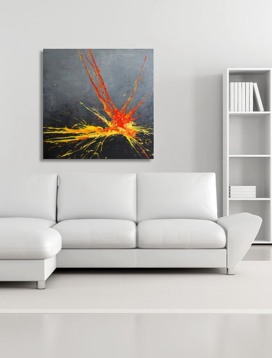 Luminous Bursts XII (Spirits Of Skies 064187) (80 x 80 cm) XL (32 x 32 inches)