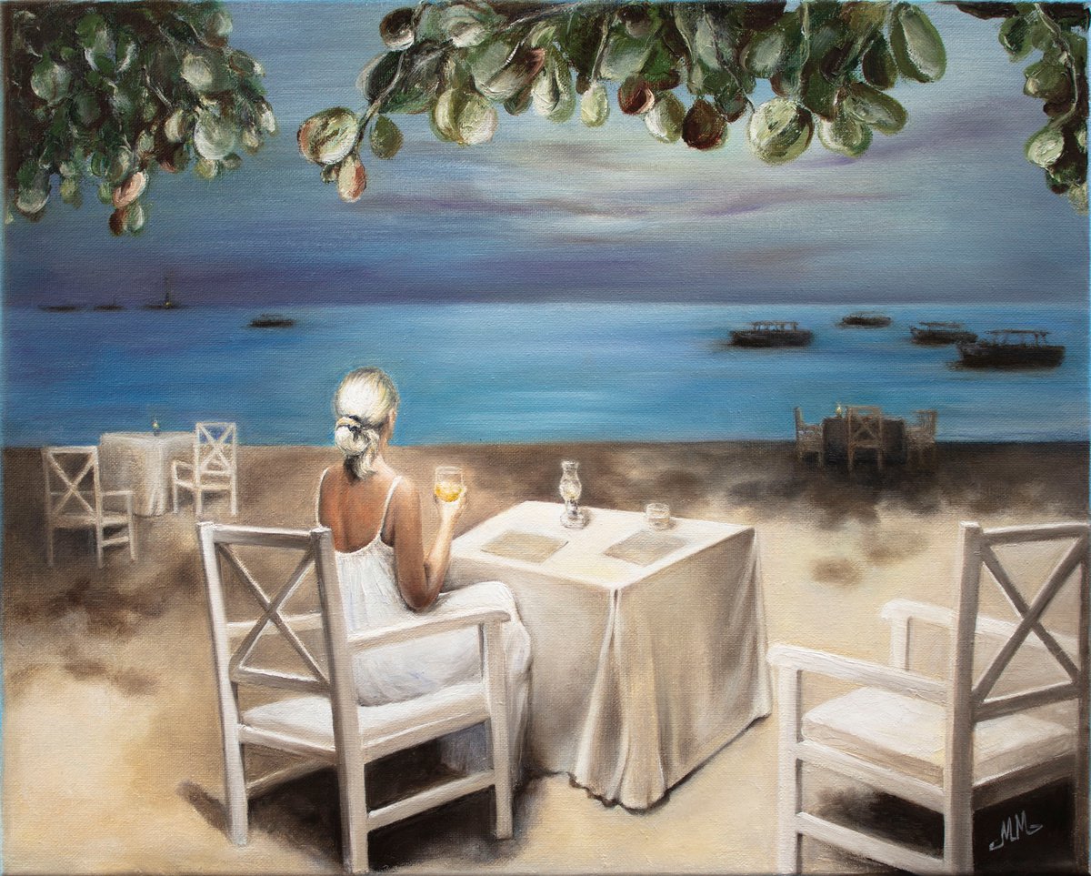 Impressionistic Landscape Oil Painting By Mila Moroko, 20 X 16", A Remind Of The Summer, Original Artwork