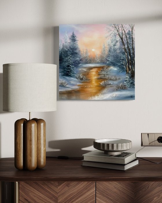 Golden Winter Stillness