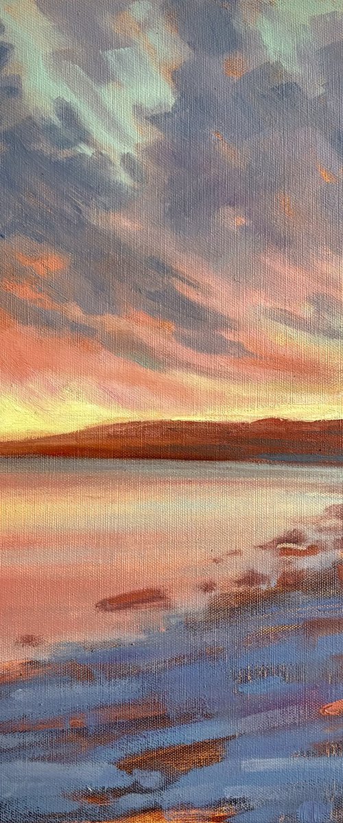 Dunstanburgh Afterglow by Jennifer Taylor