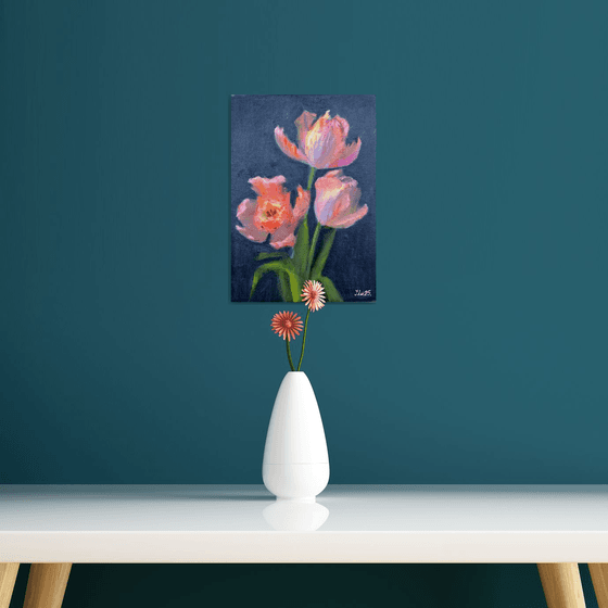 Coral tulips 2