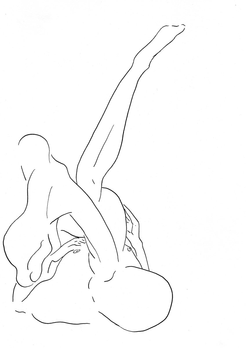Bodyweight (line drawing 2) by Brook Tate