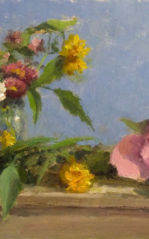 Spring Flowers and a Peony by Pascal Giroud
