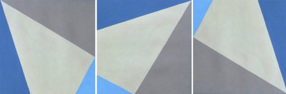 Geometry #55. Triptych. Size: 50x150 cm (50x50 cm x 3 parts)