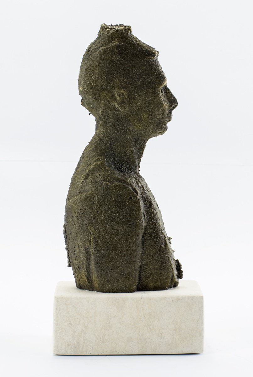 Portrait Sculpture By Nikolay Marinov, 6 X 12", The Artist