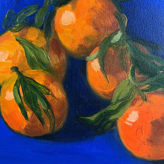 Still life with tangerines