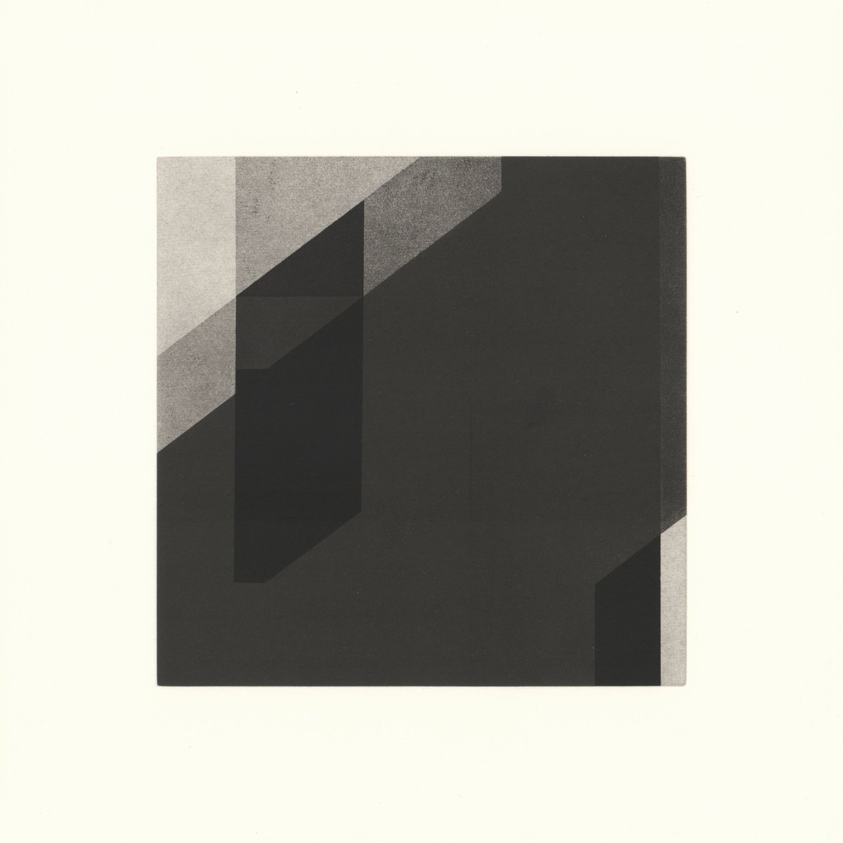 Geometric Abstract Etchings & Engravings By Richard Marsden, 13 X 13", Monument, Original Artwork