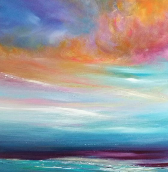 Dance of the Dusk - XL, Modern Art Office Decor Home