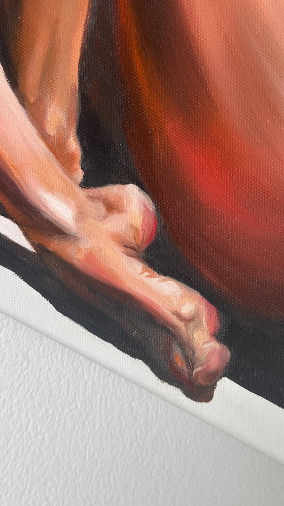 Comfort Zone - Figurative Nude Diptych