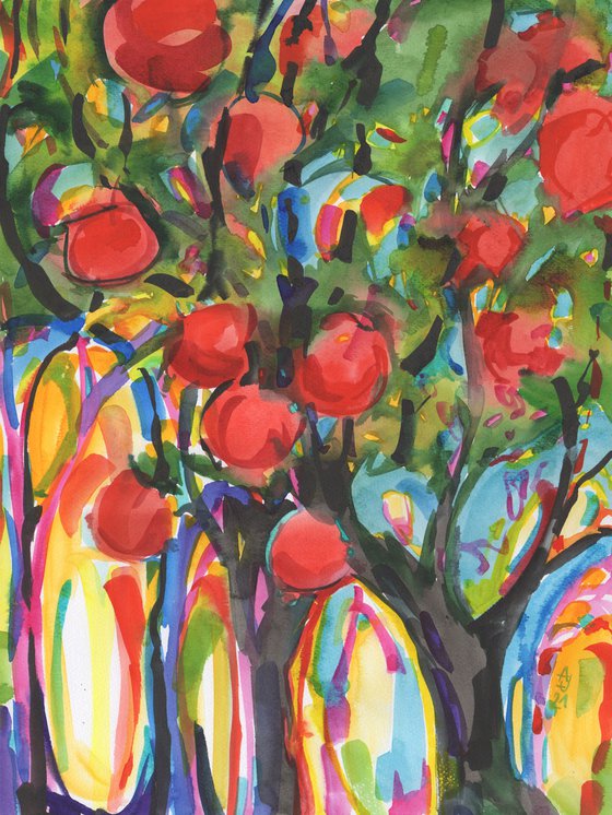 Apple trees