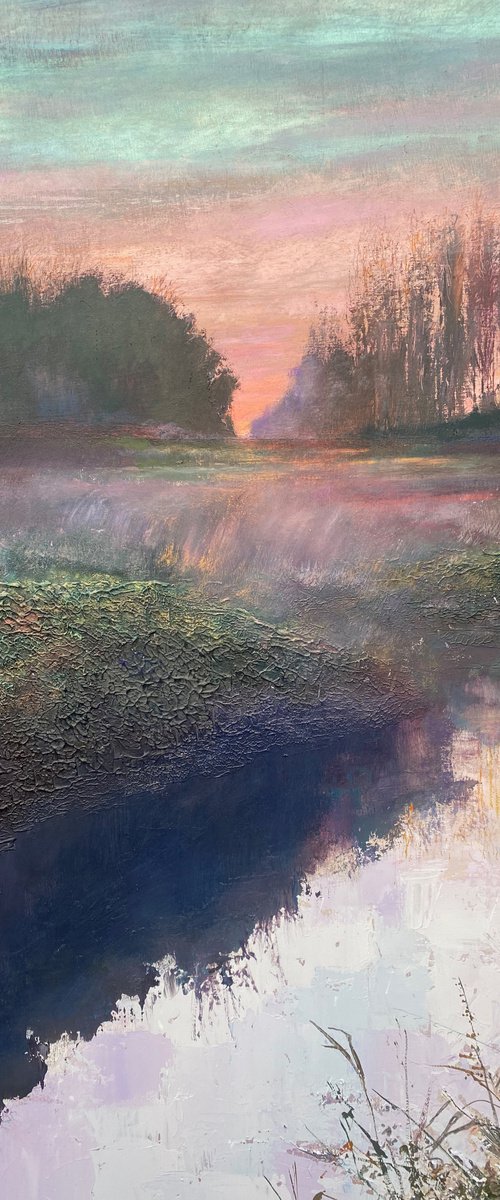 Red Sky Stream by Simon Jones