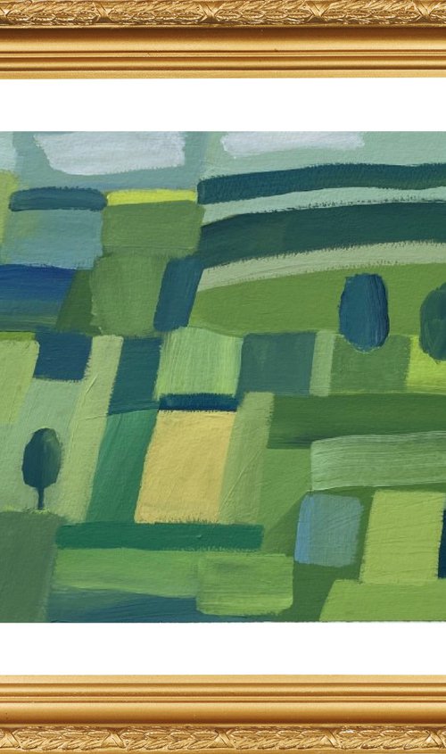 Wheat Fields Hampshire by Jan Rippingham