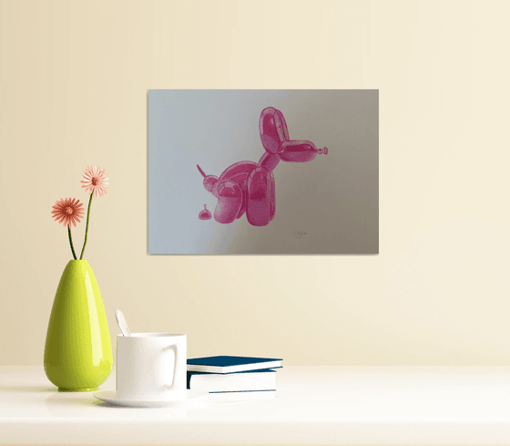 Pink balloon dog