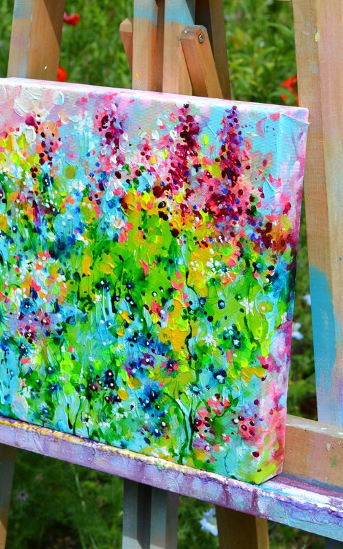 Wild Flower Field by Soos Roxana Gabriela