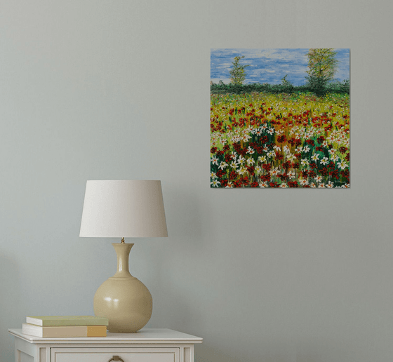 Colored meadow