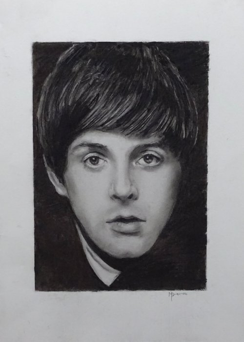 Paul McCartney by Mel Davies Original Art