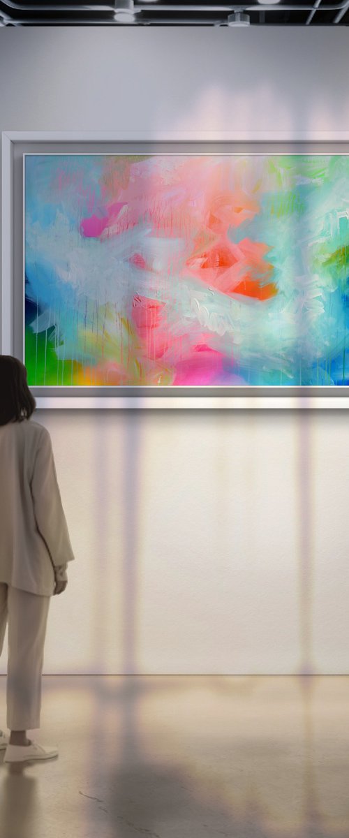 Beyond the Horizon Large Abstract by Soos Tiberiu