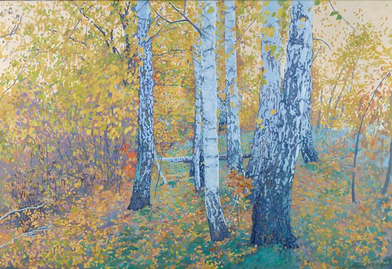 October. Birches