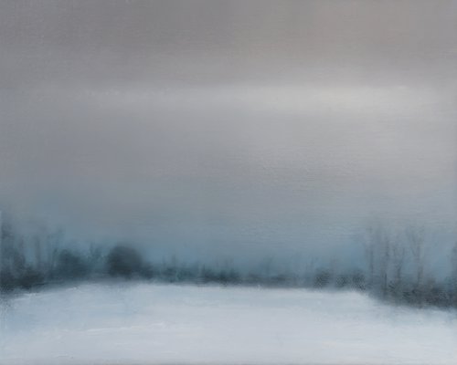 Winter Field in Silence by Howard Sills