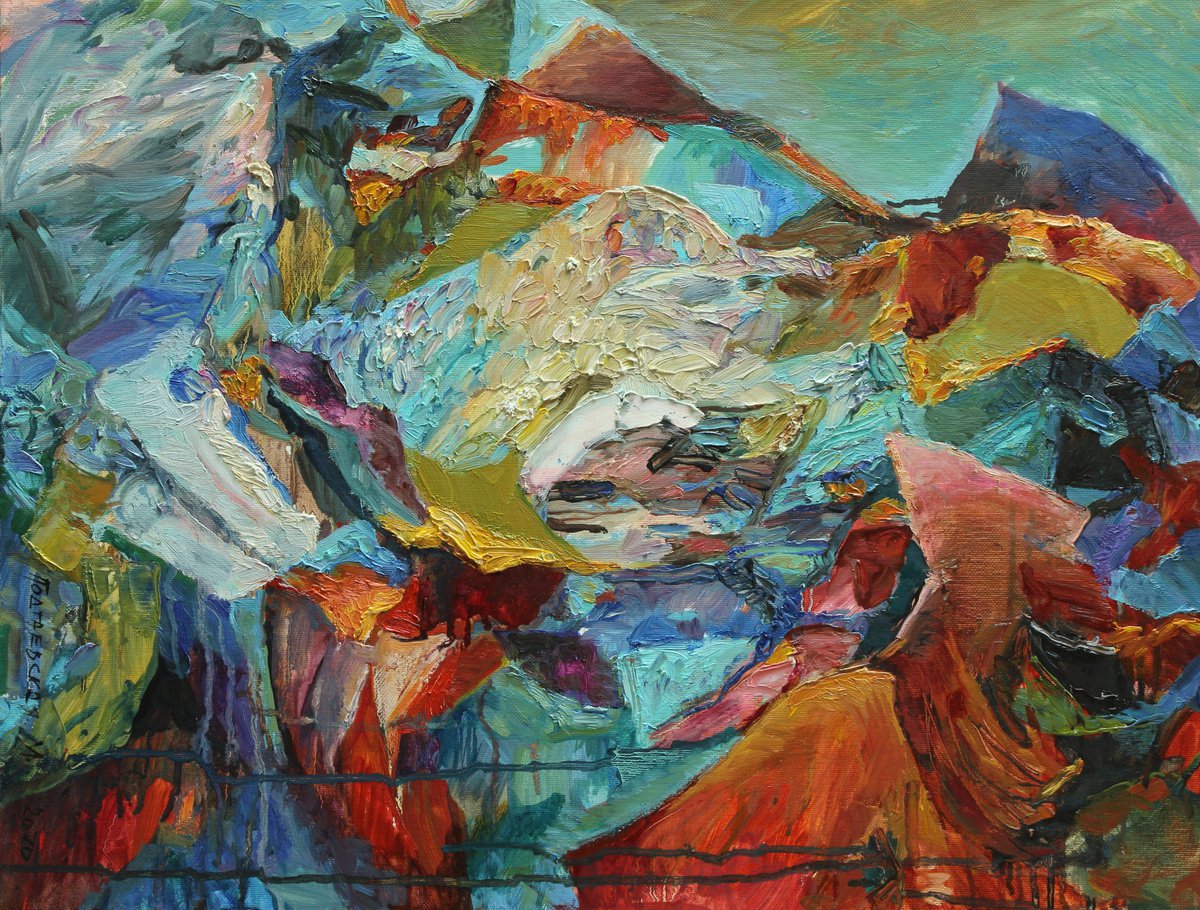 Colored mountains. by Marina Podgaevskaya
