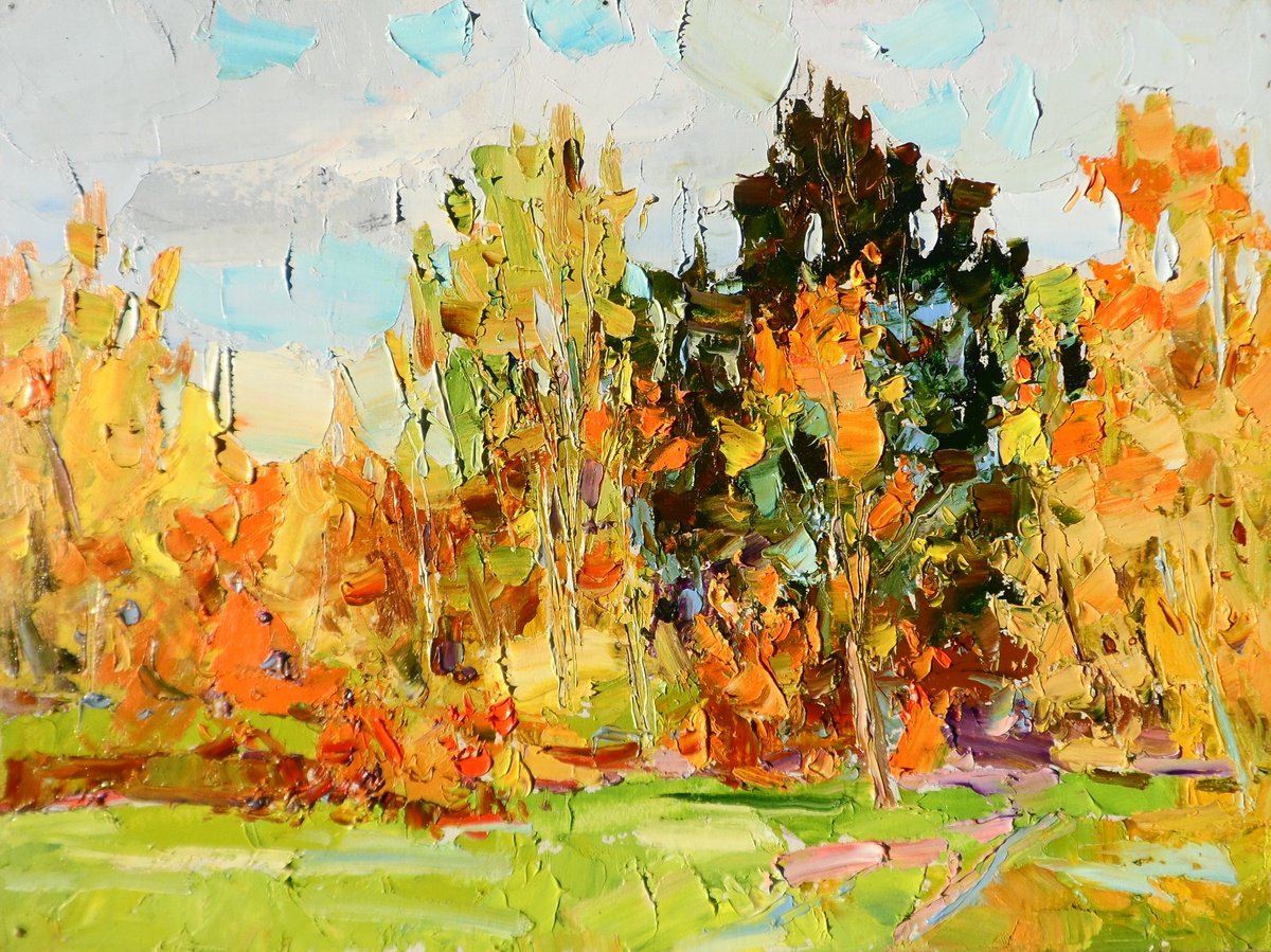 Autumn landscape by Yehor Dulin