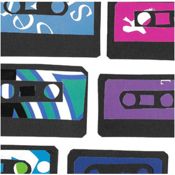 Cassette Tapes Hand-Cut Collage Original