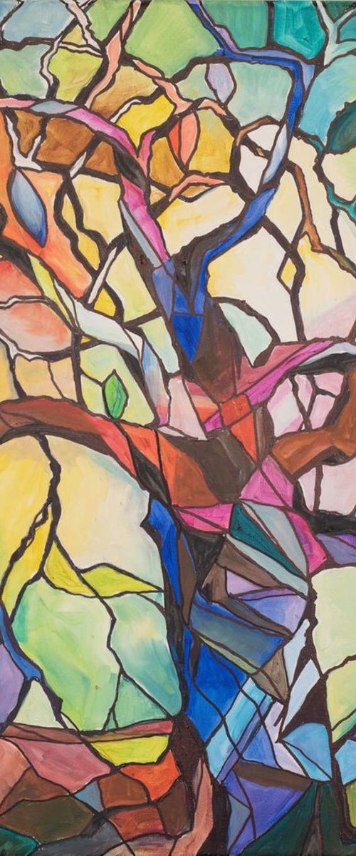 Tree with Stained Glass by Eliry Arts