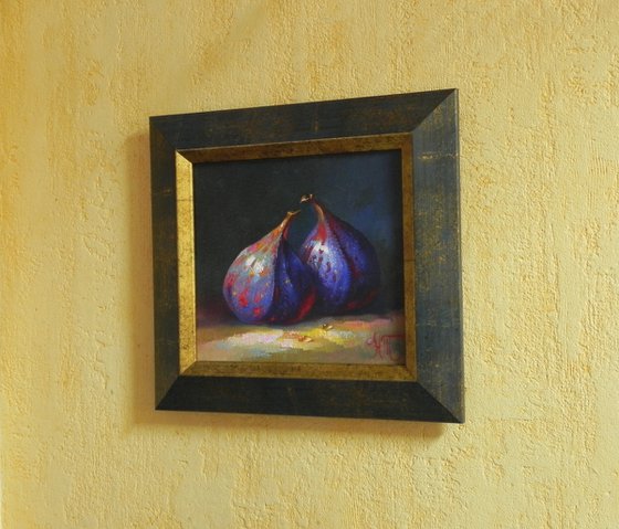 "Figs" Original still life Framed