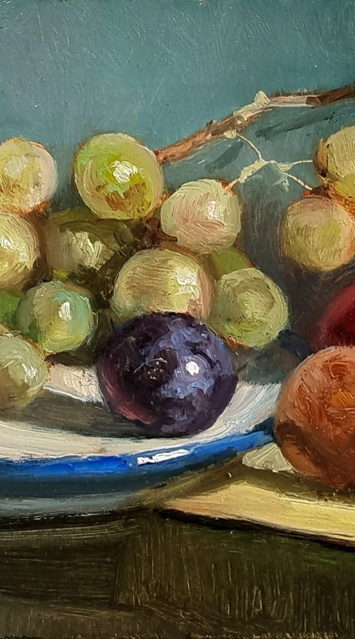 Grapes with Plums by Pascal Giroud