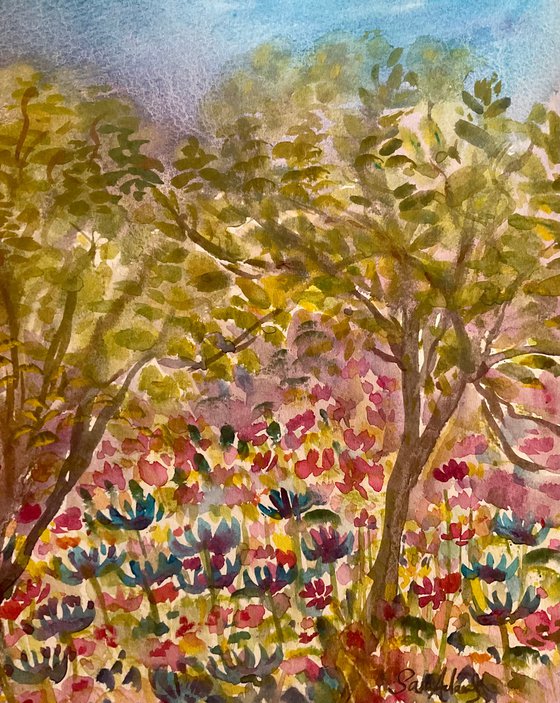 Flower orchard