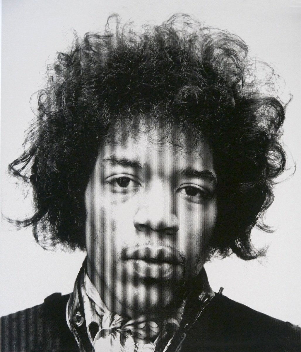 Jimi Hendrix-Silver by David Studwell