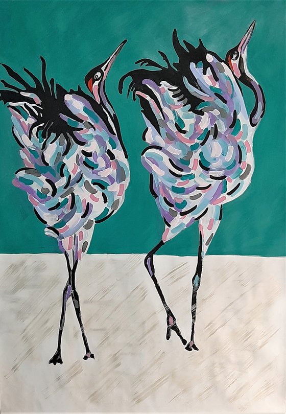 Birds / 102 x 72 cm