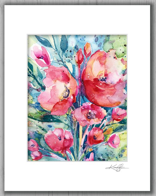 Alluring Blooms 2 - Flower Painting by Kathy Morton Stanion by Kathy Morton Stanion