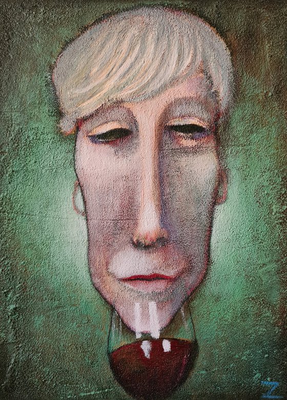 The Last Sip (30cm x 42cm x 1.6cm)