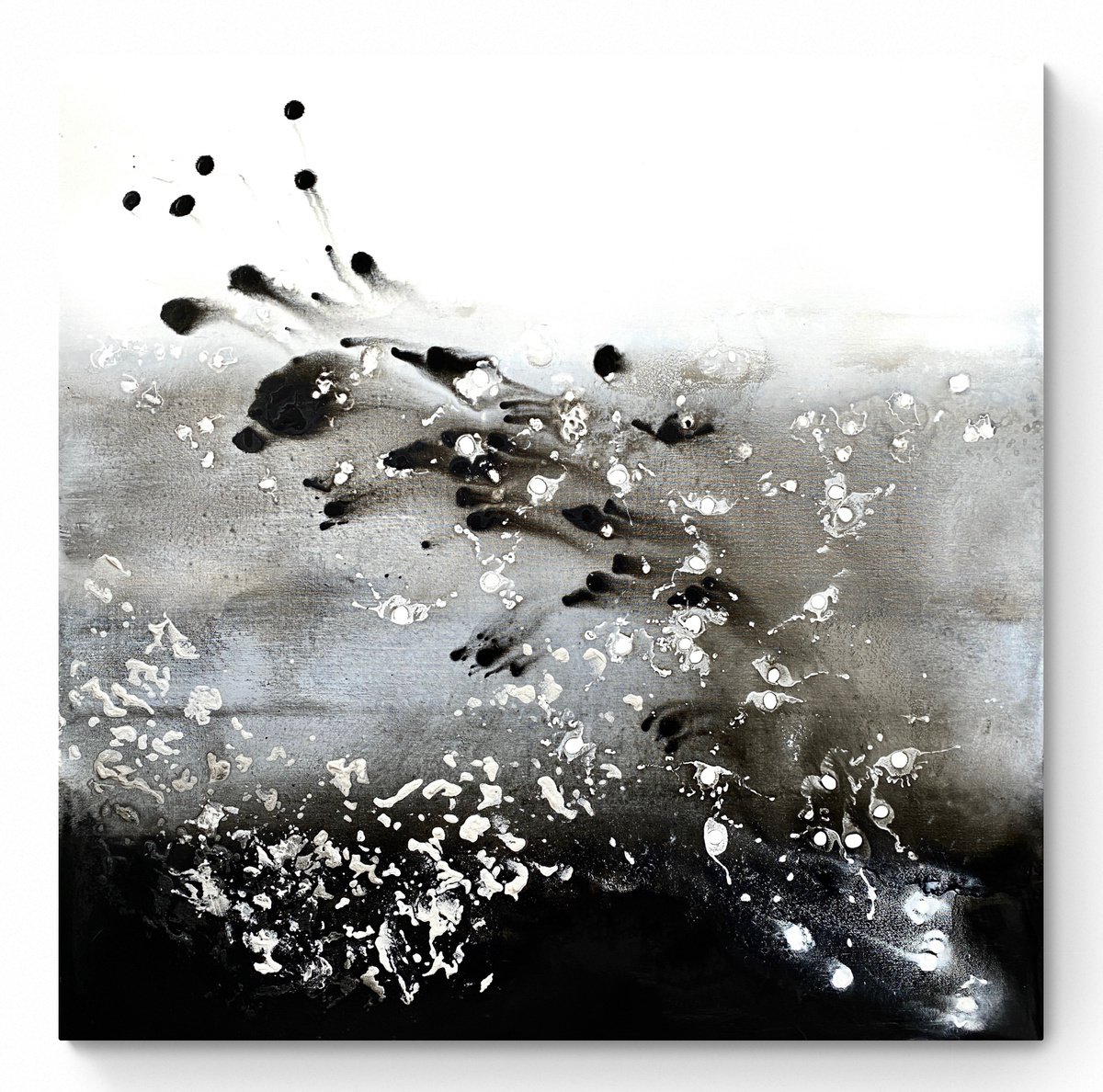 Abstract Painting By Cristina Dalla Valentina, 31 X 31, Near Light /6, Original Artwork