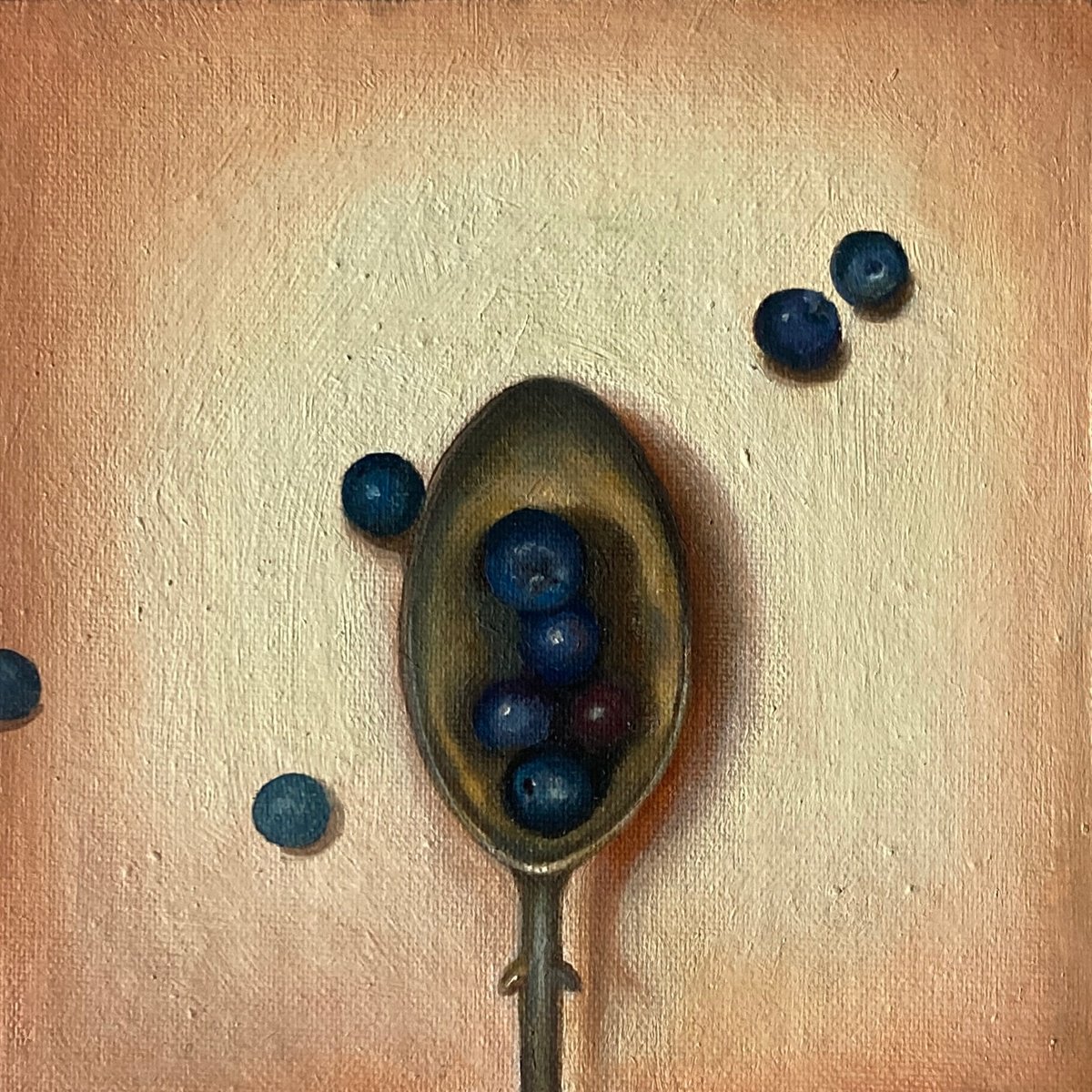 Blueberries in Silver Spoon by Priyanka Singh