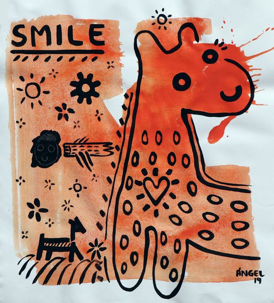 SMILE (HAPPY ANIMALS) 47x52cm