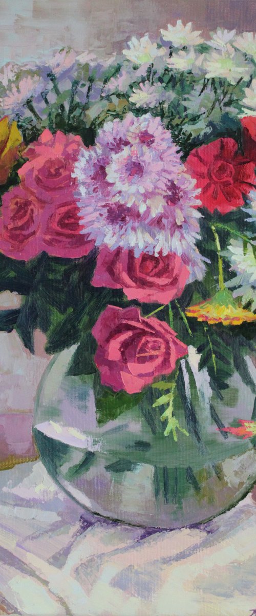 Vase of Spring Blossoms by REVAZ TCHEISHVILI