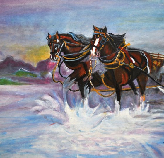 Running Horses- Beach Gallop